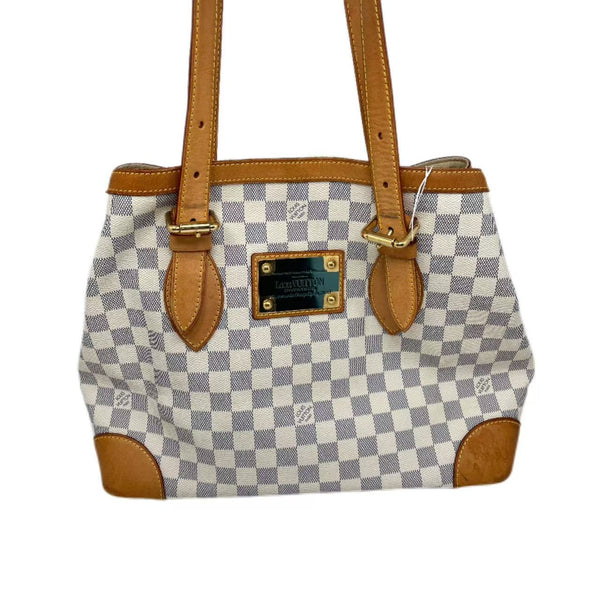 Louis Vuitton White Damier Azur Hampstead MM Bag