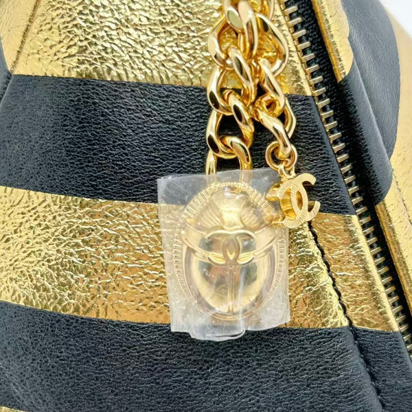 Chanel Metallic Lambskin CC Kheops Pyramid Bag