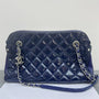 Chanel Royal Blue Patent Leather Bowling Tote