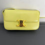 Celine long leather handbag Yellow in Leather