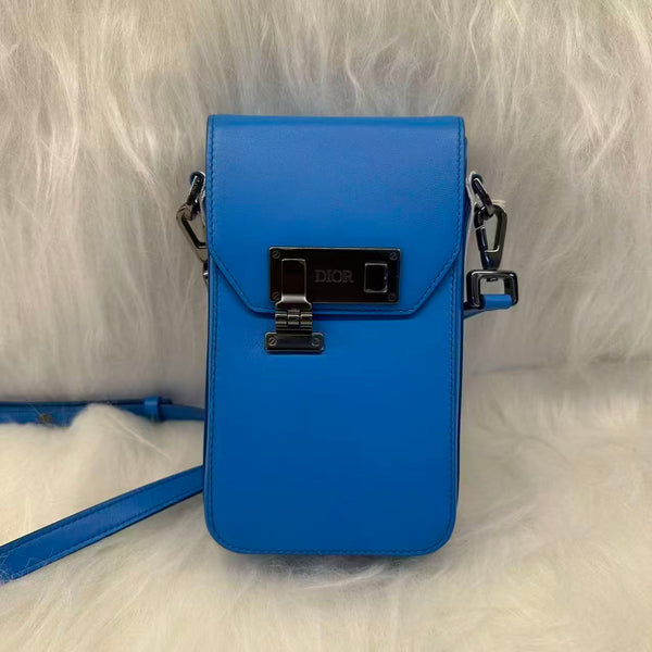 Dior Smooth Calfskin Vertical Pouch Lock Bag