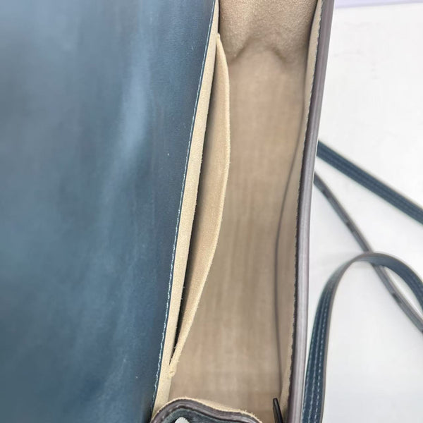 Chloe Teal Blue Leather Shoulder Bag