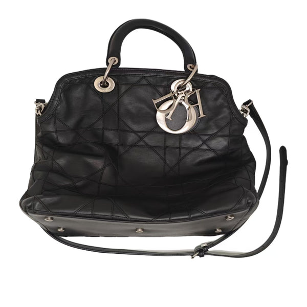 Christian Dior Black Cannage Granville Tote Bag