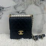 Chanel Black Bag Pearl Detail