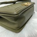 Chanel Caviar Medium Boy Flap Green
