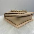 Chanel Dark Beige Lambskin Gold Hardware Bag