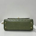 Coco handle leather handbag Chanel Green in Leather