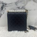 Chanel Black Bag Pearl Detail