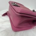 Chanel boy shoulder bag Pink Leather