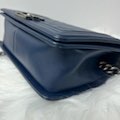 Chanel boybag medium flap navy blue bag