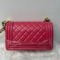 Chanel Boybag Medium Pink Gold Lambskin